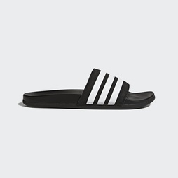 Adidas Adilette Cloudfoam Plus Stripes Férfi Akciós Cipők - Fekete [D89411]